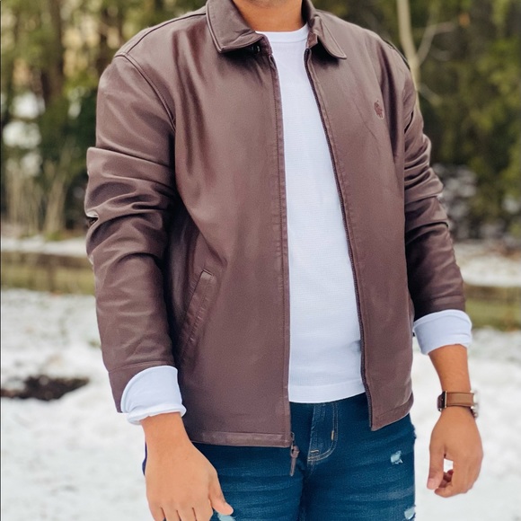 polo ralph lauren’s men genuinely lamb leather jacket - Picture 1 of 1